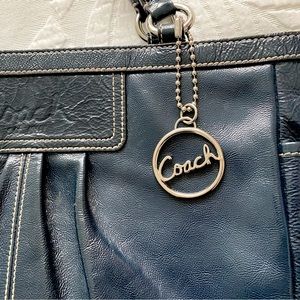 Vintage COACH Classic Bag in Deep Blue Patent Leather